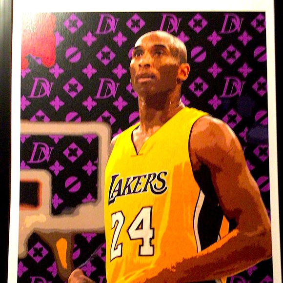 Kobe Bryant-Lithograph By the Artist- DEATH NYC year- 2020 12.5” x 17.5” - Picture 3 of 8